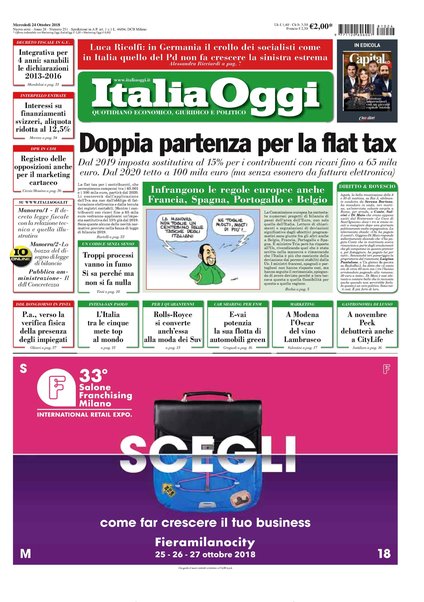 Italia oggi : quotidiano di economia finanza e politica